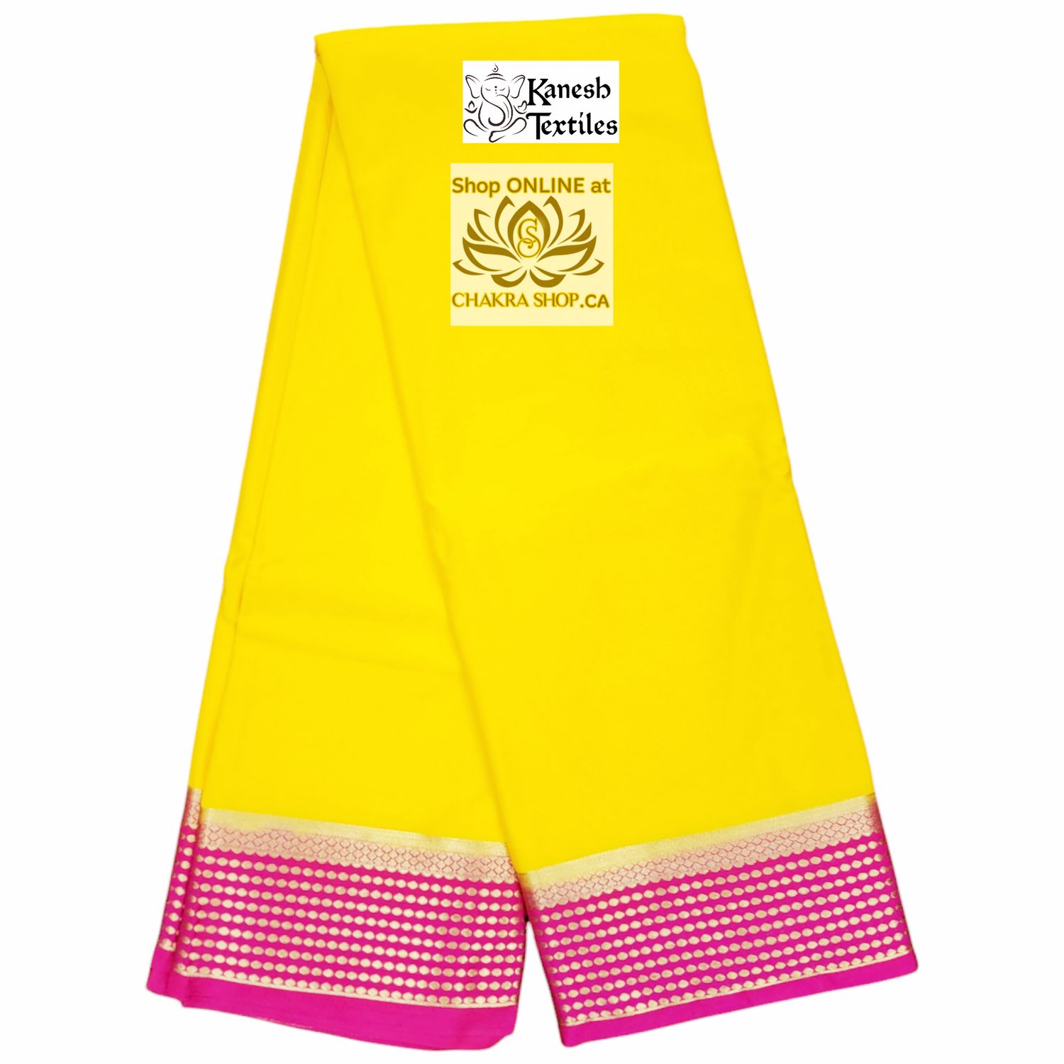 MAYSORE SILK KALYANI-YELLOW with Magenta