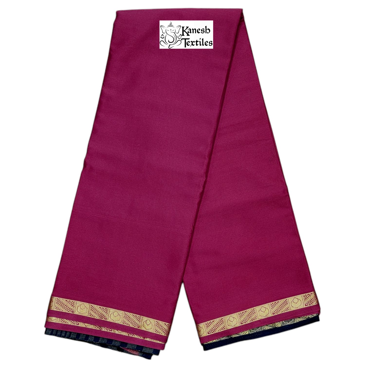 MAYSORE SILK JANAGI-MAROON with Black