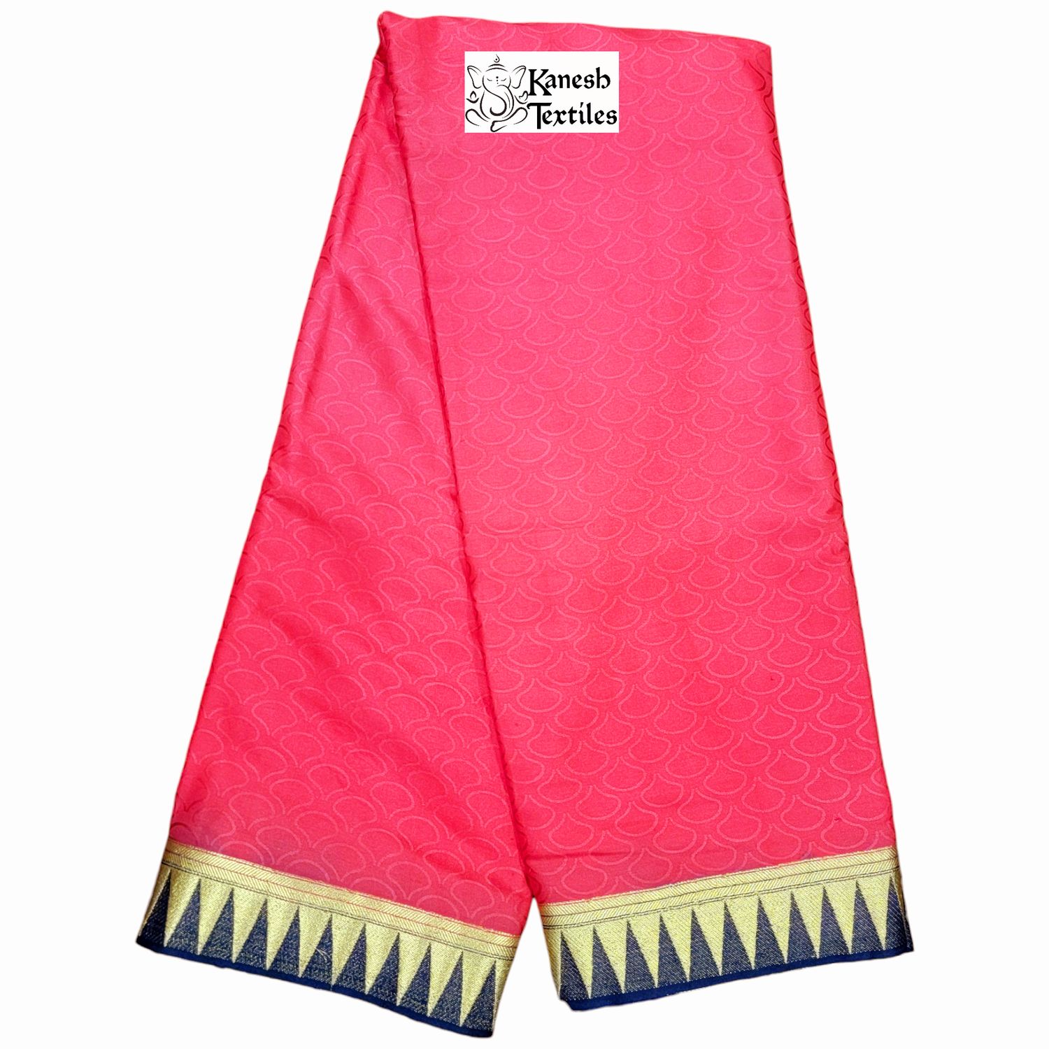 MAYSORE SILK SUBA- RED with Black