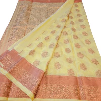 Soft Silk Saree- PASTEL YELLOW 34