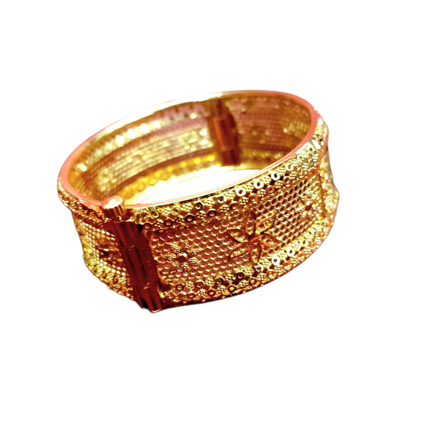 GOLD PLATED BANGLE - SCREW OPEN 768