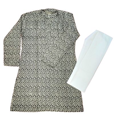 MENS KURTA- Black / Gold 54