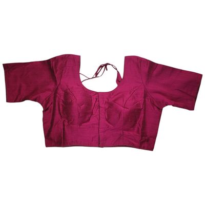 Malar Readymade Blouse - PLUM PURPLE