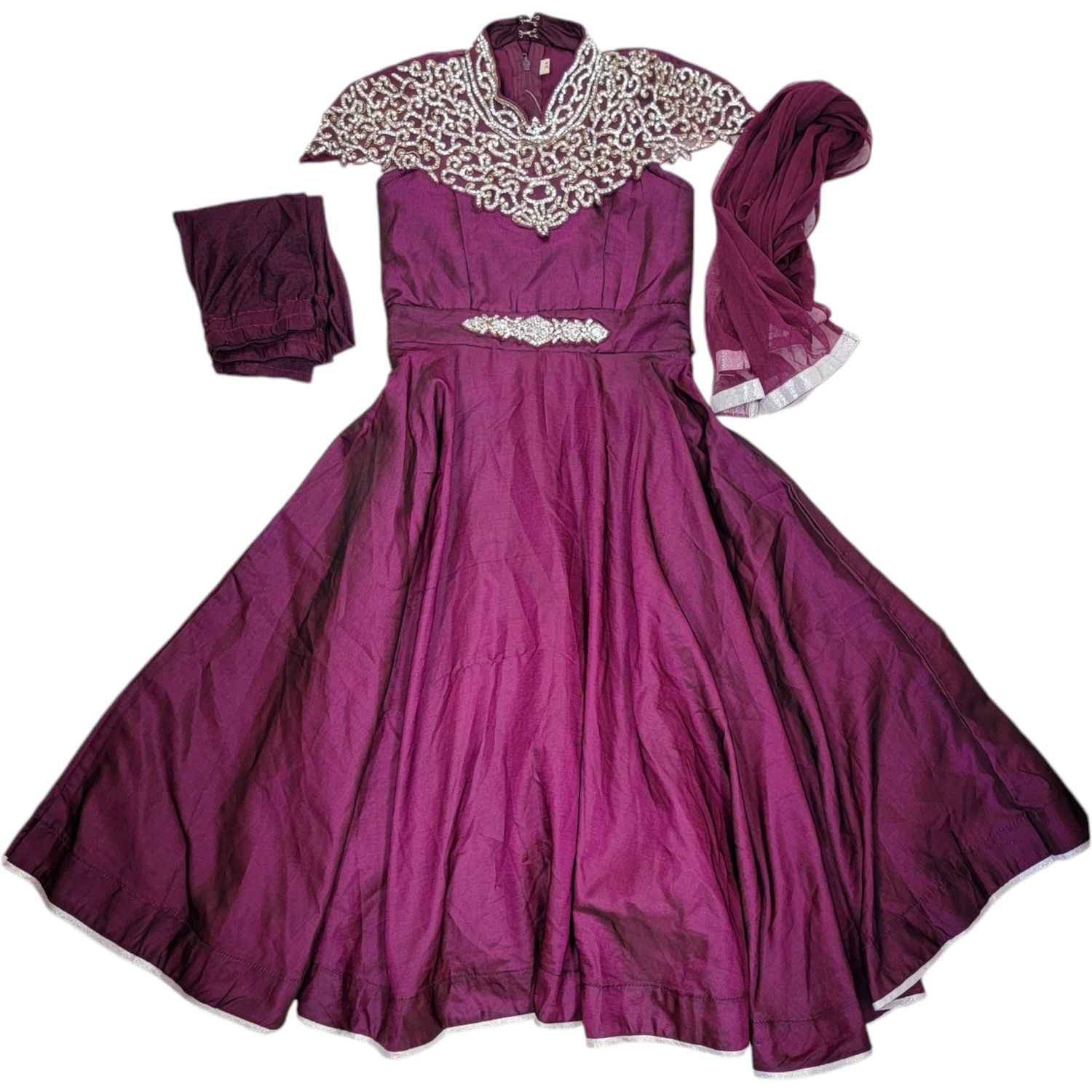 GIRLS LONG DRESS SALWAR - Princess Purple