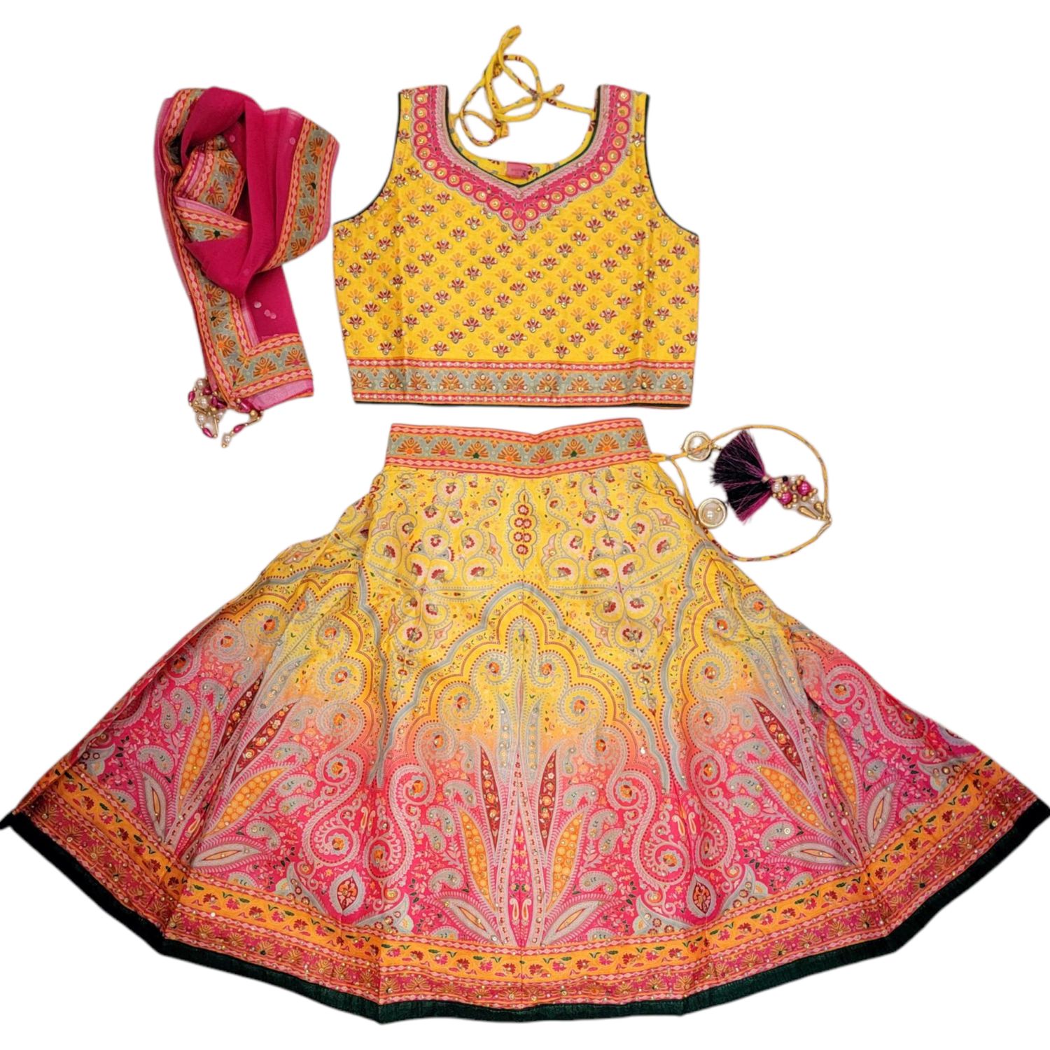 GIRLS LEHENGA - 67 YELLOW