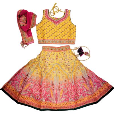 GIRLS LEHENGA - 67 YELLOW