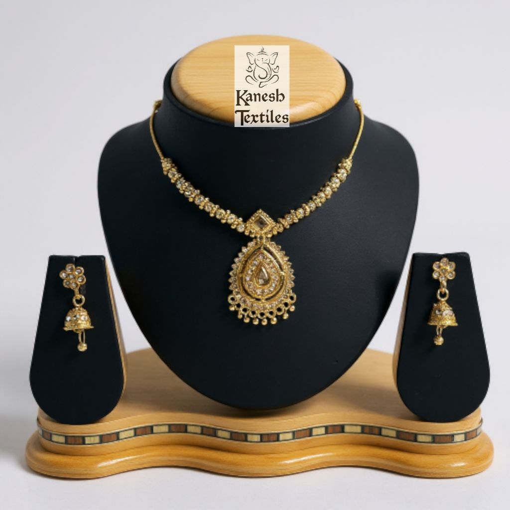 Gold Plated Necklace Set - Deepika
