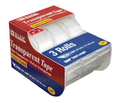 Transparent Tape 3/5 X 500 (3/pack)