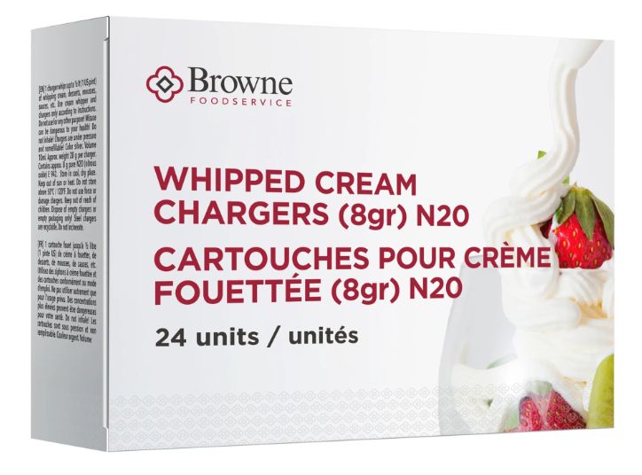 Cream Whipper Chargers - Box of 24