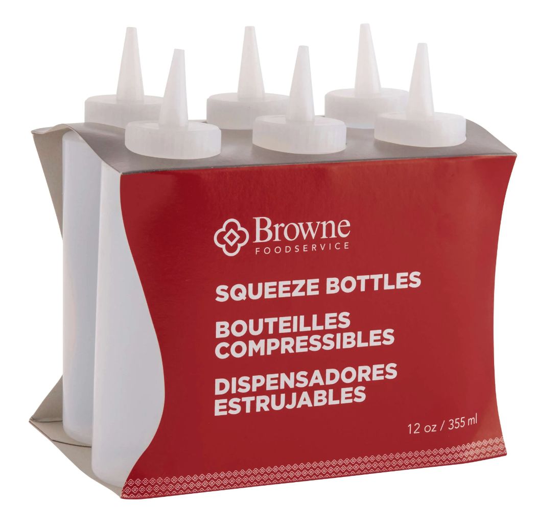 Squeeze Bottle 12oz - Set of 6