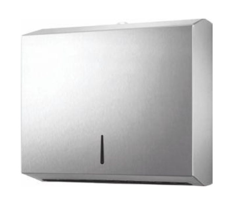 Surface Mounted, Folded Toilet Tissue Dispenser, 300-500Unit - SS