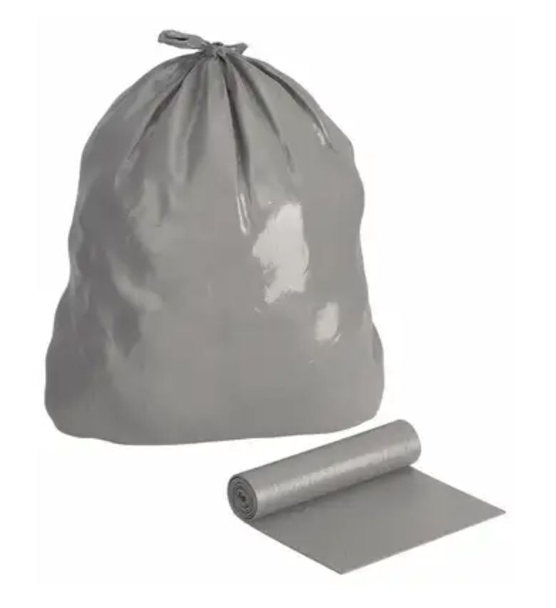 Grey Trash Bags - Rolls