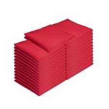 Napkin Red Spun Polyester - (18"x22")