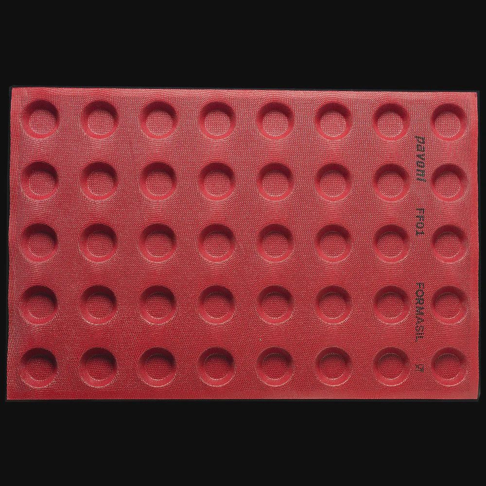 Silicone Mould - 40 Indents -  600x400mm - FORMASIL - Micro Perforated