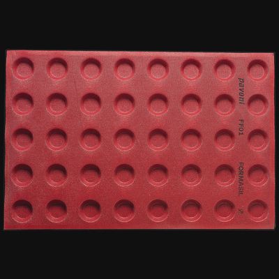 Silicone Mould - 40 Indents -  600x400mm - FORMASIL - Micro Perforated