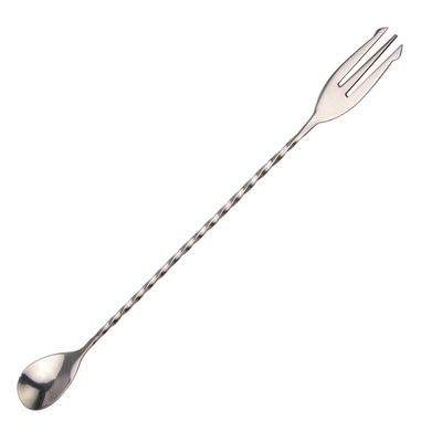 Bar Spoon 30cm W/Fork