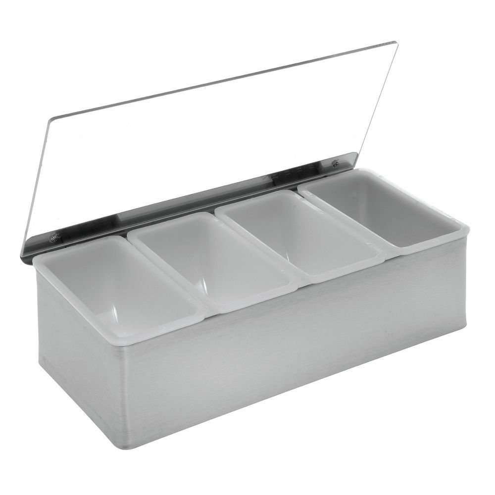 Condiment Holder - 4 Inserts, SS