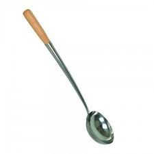 Ladle w/ Wooden Handle 12.8CM S.S.