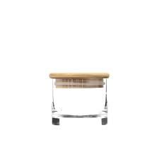 Cayman 6&quot; Bartop Canister w/ Bamboo Top (20oz)