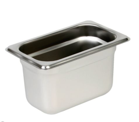 Pans - Ninth Size 4&quot; Deep - 22 Gauge - Anti Jam