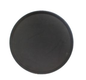 Round Tray 14&quot;, Black - Fiberglass