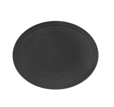 Oval Tray 27&quot; x 22&quot;, Black - Fiberglass