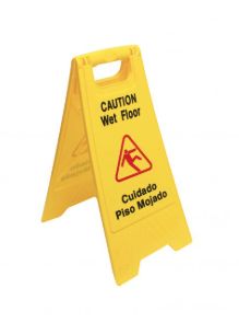 Wet Floor Caution Sign, Yellow