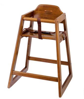 Highchair - Walnut Finish Wooden