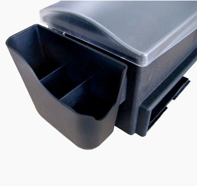All-In-One Condiment Holder - Side Compartment / Tissue Holder (2 pc set)