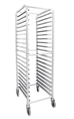 Bun Pan Rack, 20-Tier, 25.6x20.5x69&quot;/65x52.1x175.3cm, Aluminum