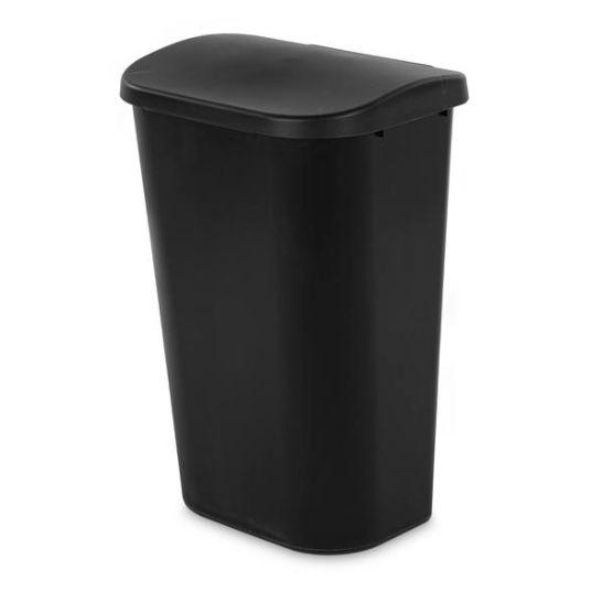 Plastic Trash Can 11.3 Gal. / 43 L (Black) Plastic Trash Can 11.3 Gal. / 43 L (Black)