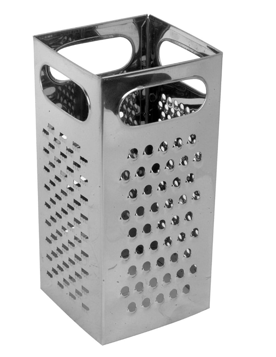 4&quot; Square Stainless Steel Grater – Silver, Multi-Purpose