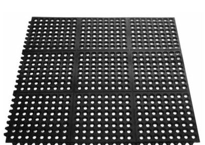 Floor Mat, Rubber - Interlocking (90 x 90 x 1.2cm)