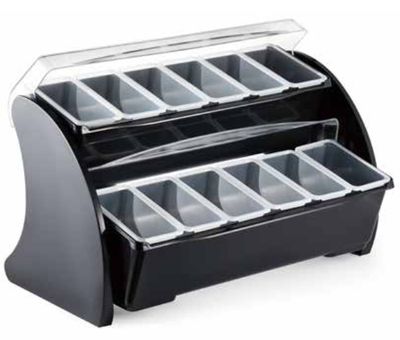 Condiment Holder 10 Compartment - 2 Tier