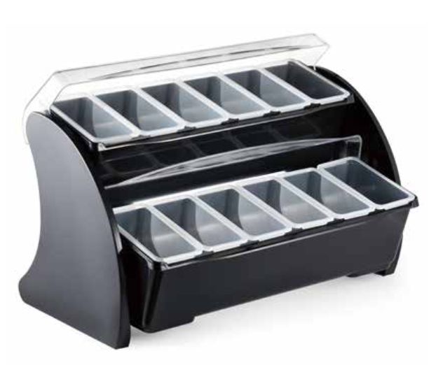 Condiment Holder 12 Compartment - 2 Tier