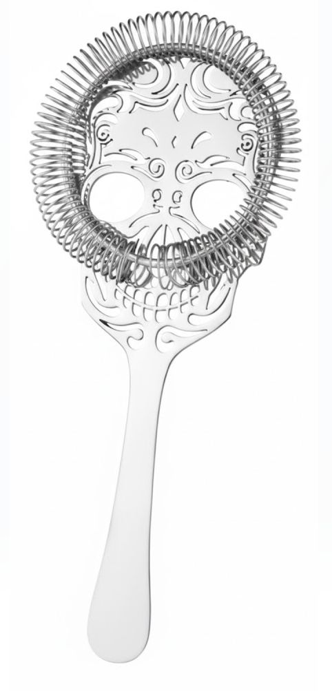 Artistic Skull Cocktail Strainer - SS
