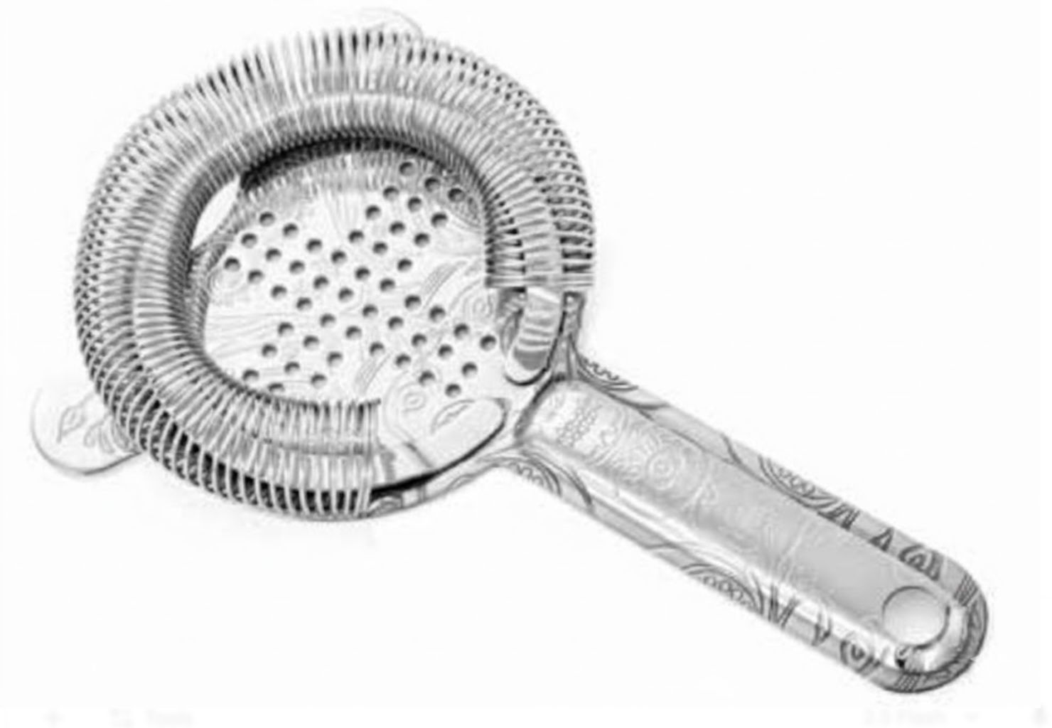 Floral Strainer w/ 4 Prong - SS