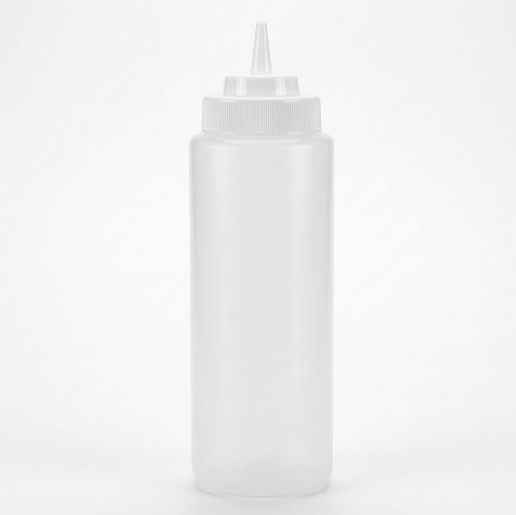 Squeeze Bottles – 24 oz, Pack of 6, Colour: Clear Squeeze Bottle
