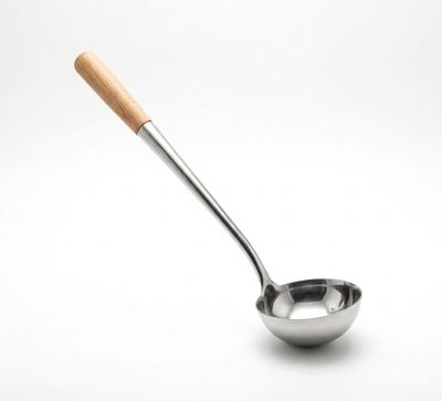 Ladle with Wooden Handle, 385ml