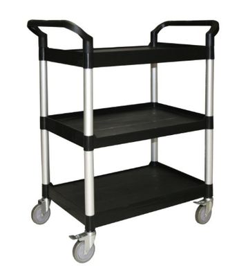 Utility Cart, 3 Shelves - Black