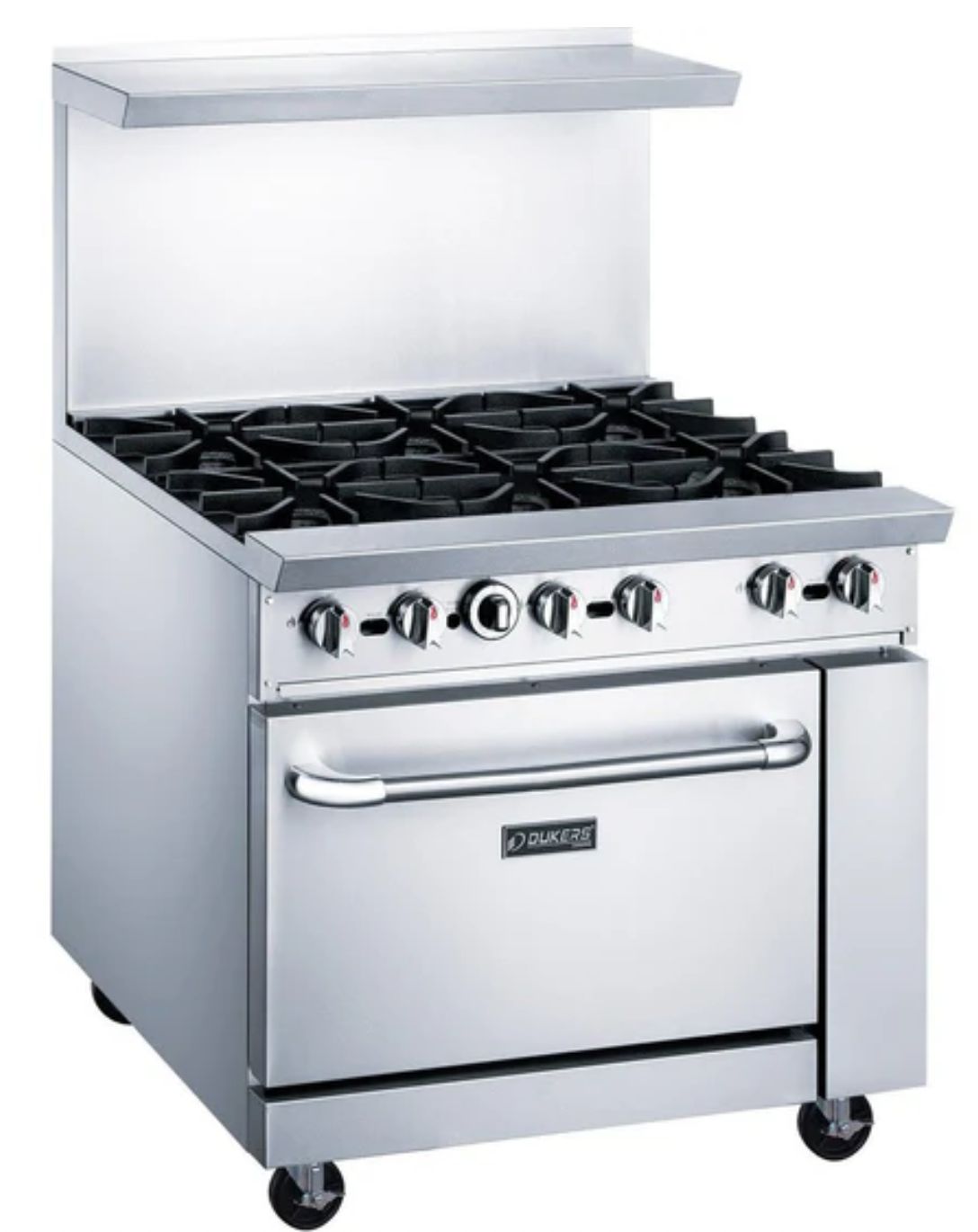 Gas Range  36" with Six (6) Open Burners