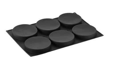 Silicone Mould - Insert Disc Ø180 mm, 6 indents, vol.765 ml