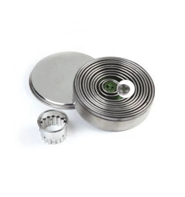 Flower shape Cookie Cutter Set, Festooned – 12 Pieces, SS