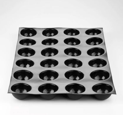 Silicone Mould - Semisphere, 24 indents, Ø 80 x h40 mm - vol.135 ml