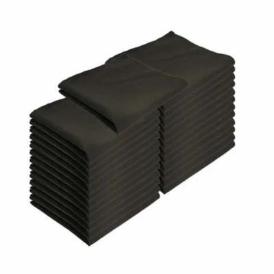 Napkin - Black, 20"x20" - Pack of 25