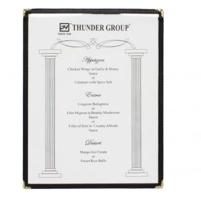 Menu Cover, 8.5"×11" – Single Fold