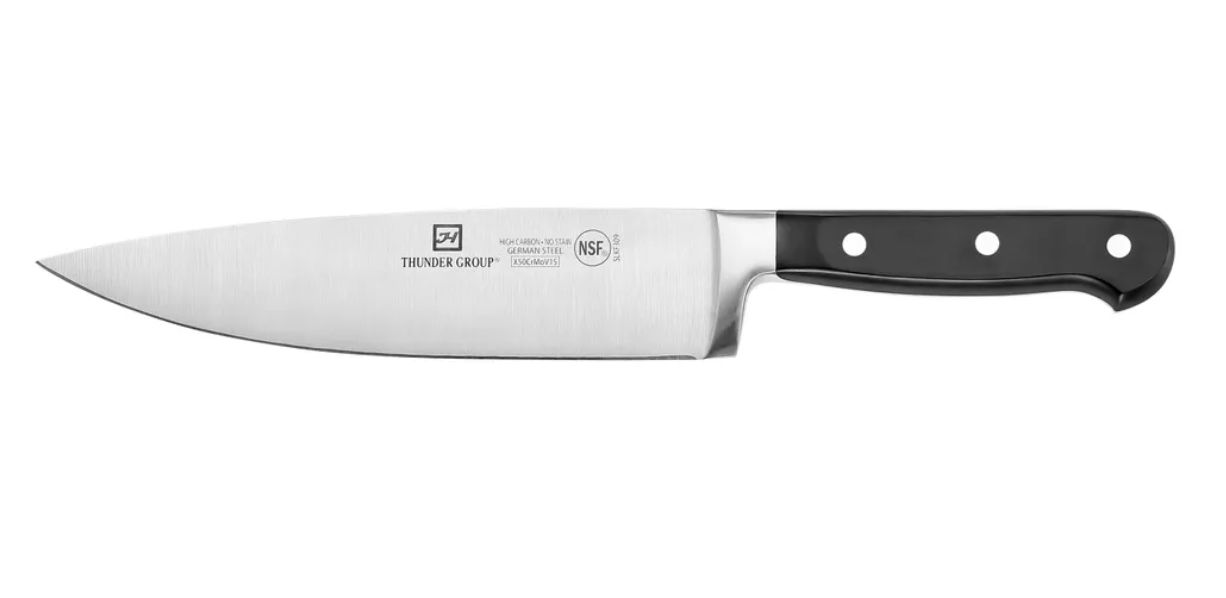 Chef's Knife, 8" Blade, Forged German Steel