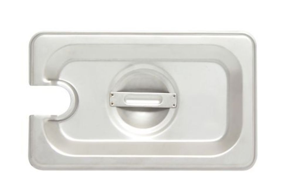 Steam Pan, Cover - Ninth Size Slotted (Heavy Duty, SS)