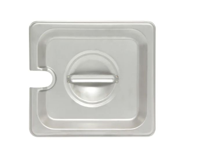 Steam Pan, Cover - Sixth Size Slotted (Heavy Duty, SS)