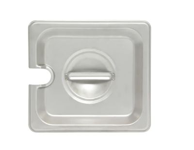 Steam Pan, Cover - Sixth Size Slotted (Heavy Duty, SS)
